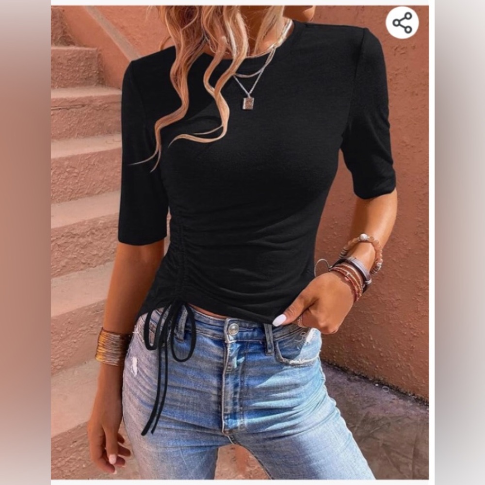 Womens side tie top. - Picture 4 of 4